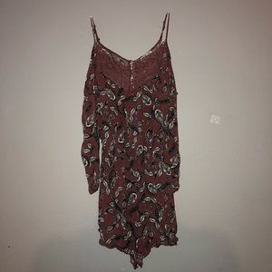 open shoulder romper